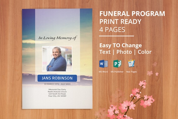 free funeral templates for mac